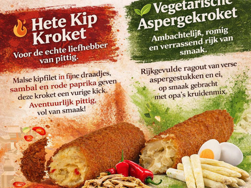 Hete Kip Kroket &&nbsp;Aspergekroket